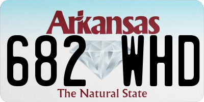 AR license plate 682WHD