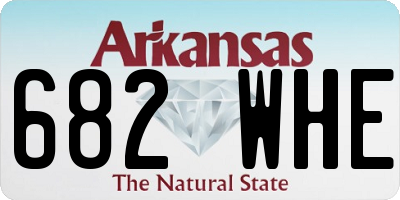 AR license plate 682WHE