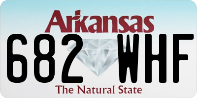 AR license plate 682WHF