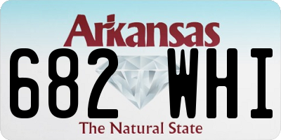 AR license plate 682WHI