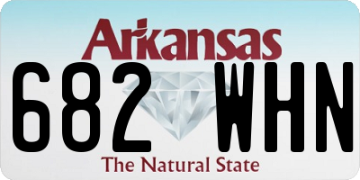 AR license plate 682WHN