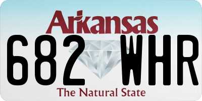 AR license plate 682WHR