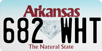 AR license plate 682WHT