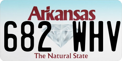 AR license plate 682WHV