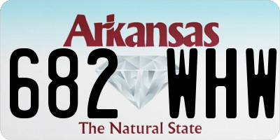 AR license plate 682WHW