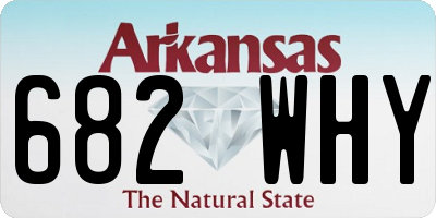 AR license plate 682WHY