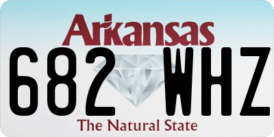 AR license plate 682WHZ
