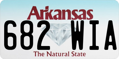 AR license plate 682WIA