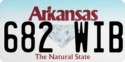AR license plate 682WIB