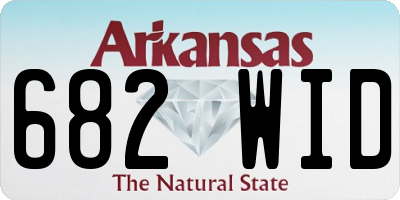 AR license plate 682WID