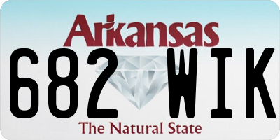 AR license plate 682WIK