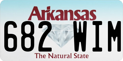 AR license plate 682WIM