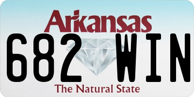 AR license plate 682WIN