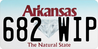 AR license plate 682WIP