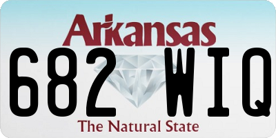 AR license plate 682WIQ