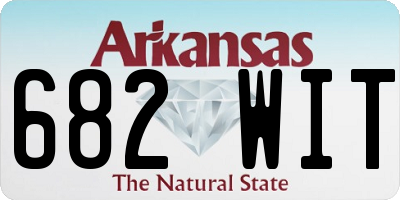 AR license plate 682WIT