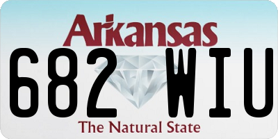 AR license plate 682WIU