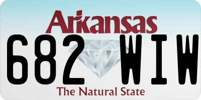 AR license plate 682WIW