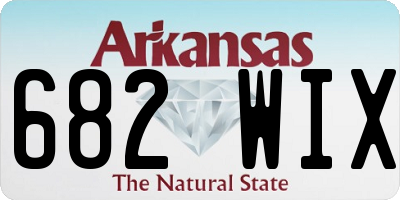 AR license plate 682WIX
