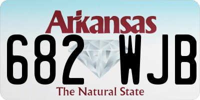 AR license plate 682WJB