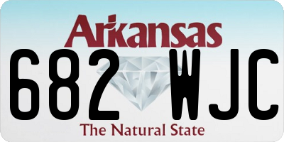 AR license plate 682WJC