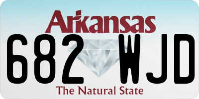 AR license plate 682WJD