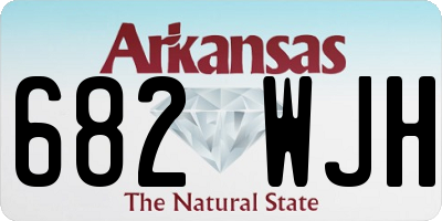 AR license plate 682WJH