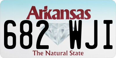 AR license plate 682WJI