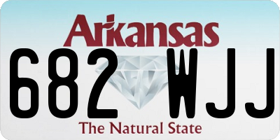 AR license plate 682WJJ
