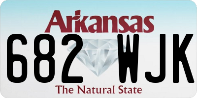 AR license plate 682WJK