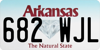 AR license plate 682WJL