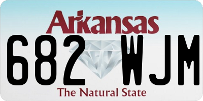 AR license plate 682WJM