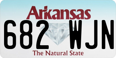AR license plate 682WJN