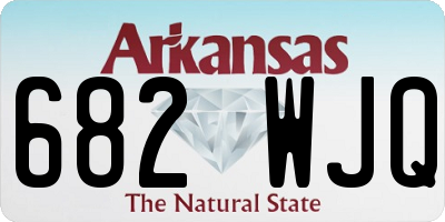 AR license plate 682WJQ