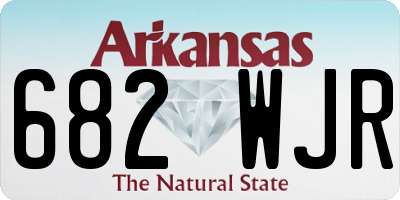 AR license plate 682WJR