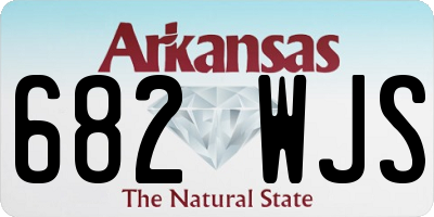 AR license plate 682WJS
