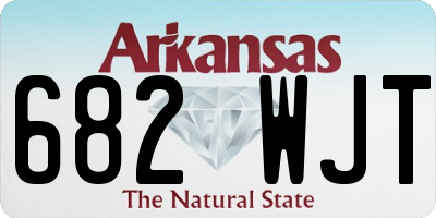 AR license plate 682WJT