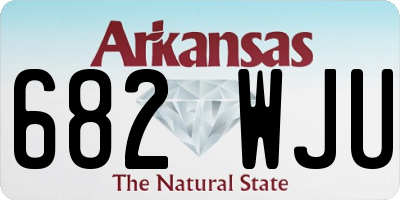 AR license plate 682WJU