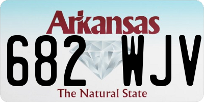 AR license plate 682WJV