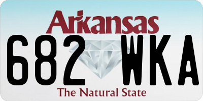 AR license plate 682WKA
