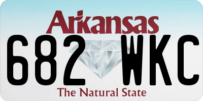 AR license plate 682WKC