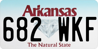 AR license plate 682WKF