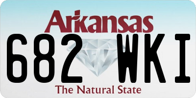 AR license plate 682WKI