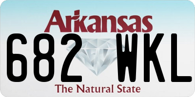 AR license plate 682WKL