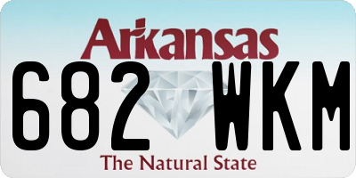 AR license plate 682WKM