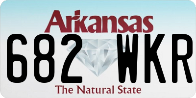 AR license plate 682WKR