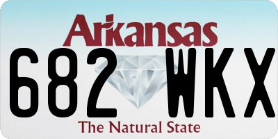 AR license plate 682WKX