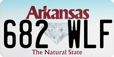 AR license plate 682WLF