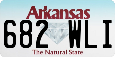 AR license plate 682WLI