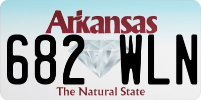 AR license plate 682WLN